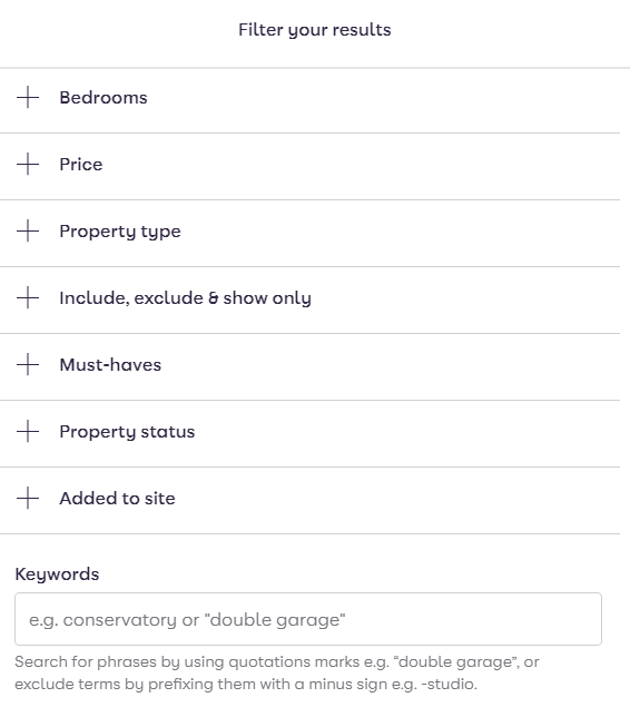 Filter your results Zoopla