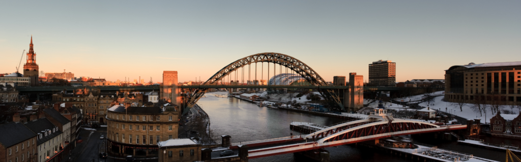 Newcastle at sunset